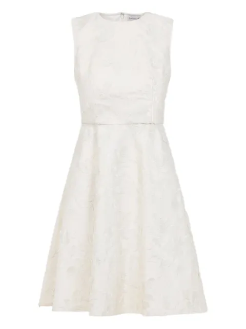 Moncler vestido midi con bordado floral