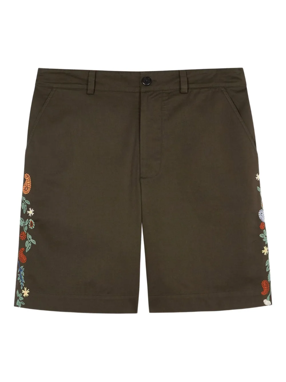 Paul Smith エンブロイダリー ショートパンツ - グリーン Paul Smith エンブロイダリー ショートパンツ - グリーン
