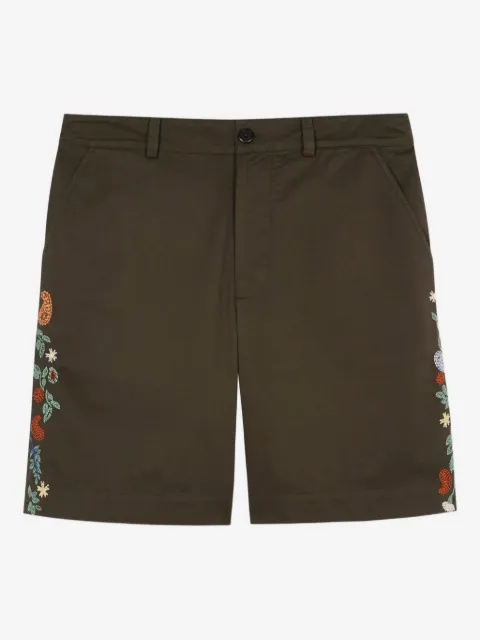 Paul Smith embroidered cotton shorts
