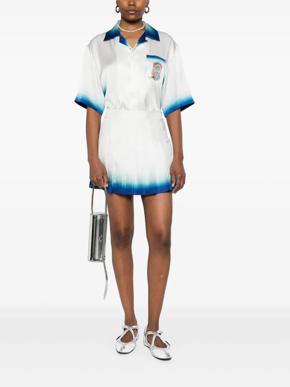 Casablanca pleated skirt - Wit