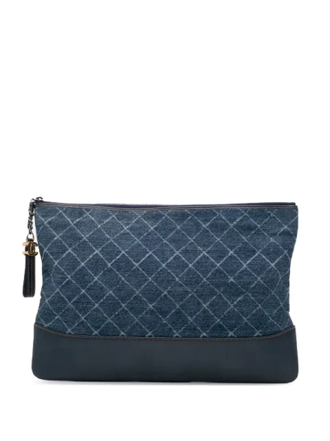 CHANEL Pre-Owned bolsa de mano Gabrielle O grande de mezclilla 2018