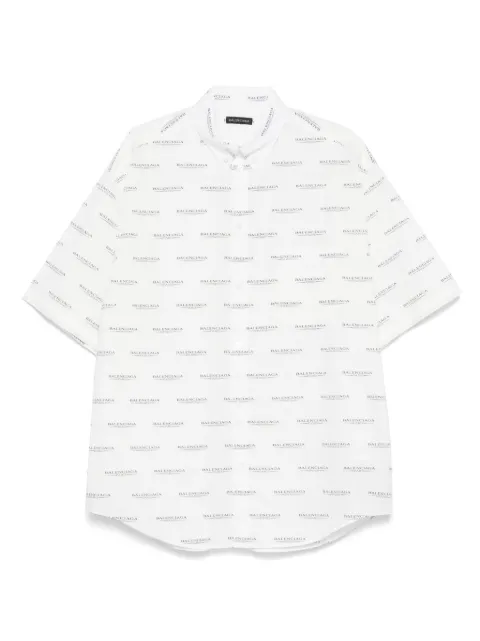 Balenciaga logo-print shirt