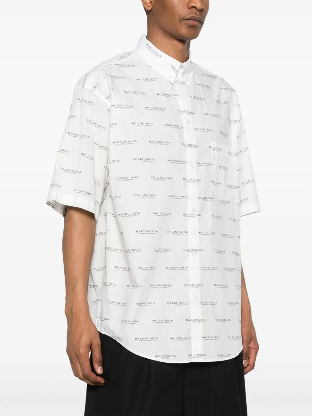 Balenciaga Overhemd met logoprint Wit