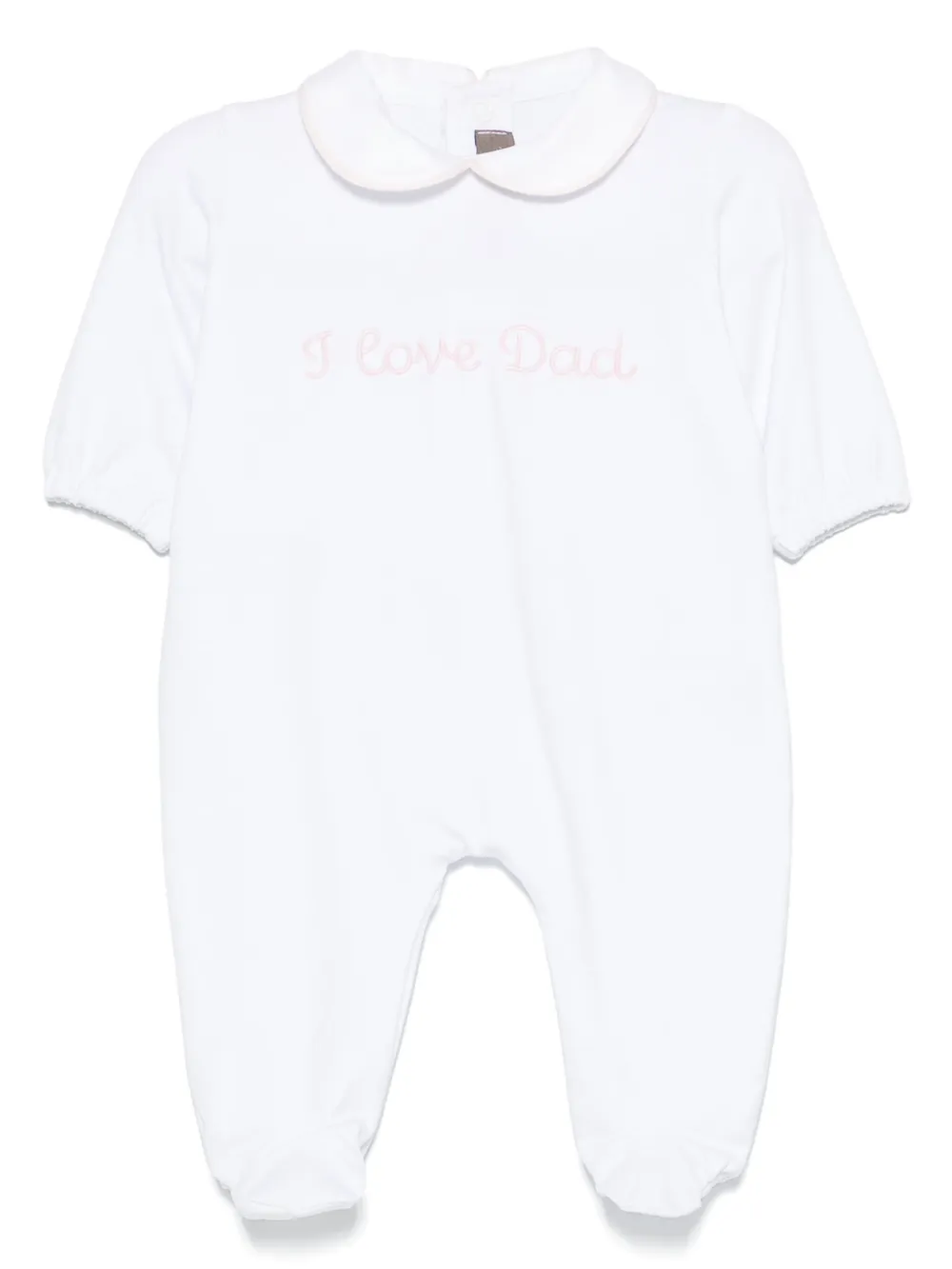 Little Bear slogan-embroidered pyjamas - ホワイト Little Bear slogan-embroidered pyjamas - ホワイト