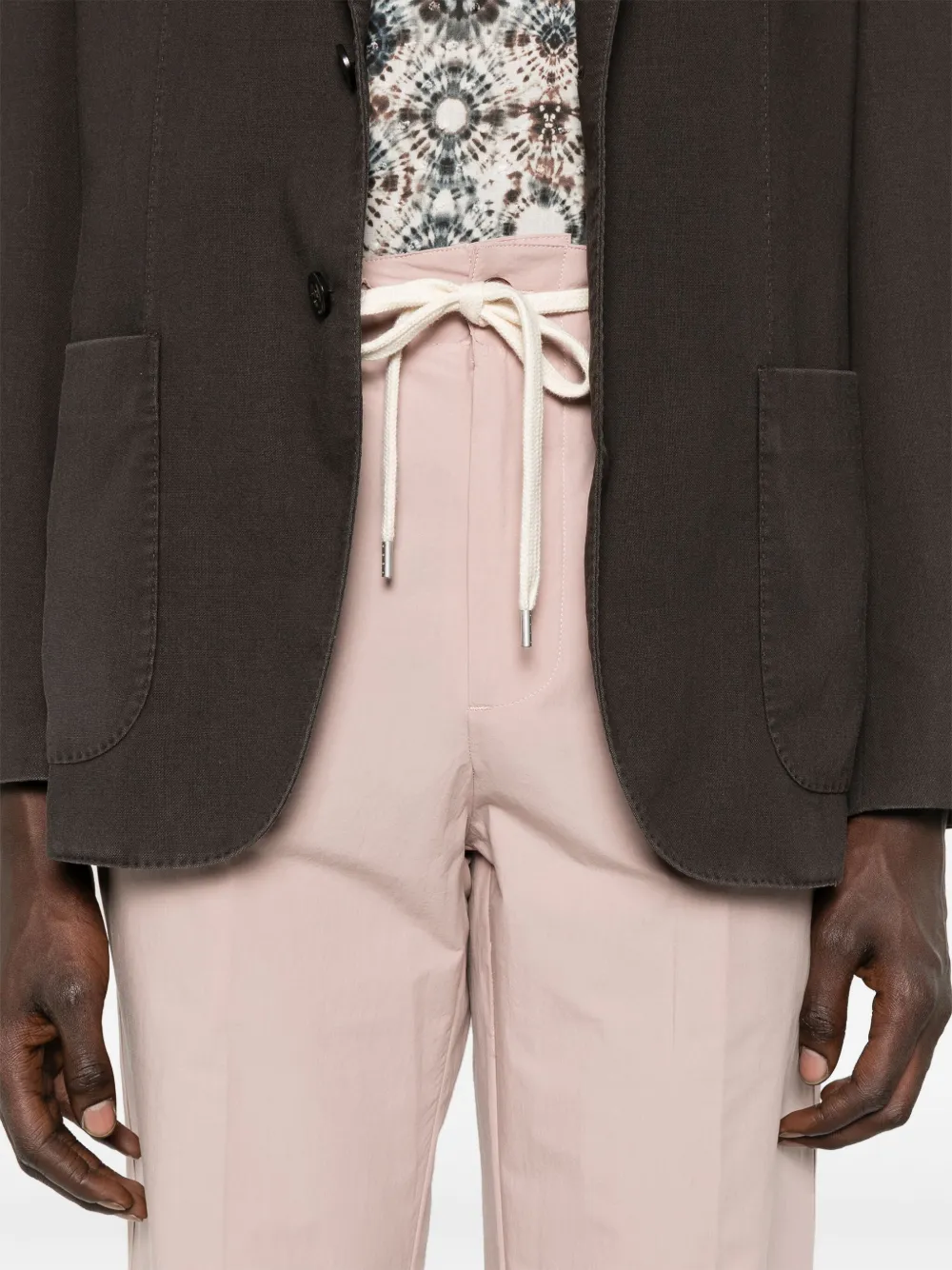 Tintoria Mattei Katoenen broek Roze