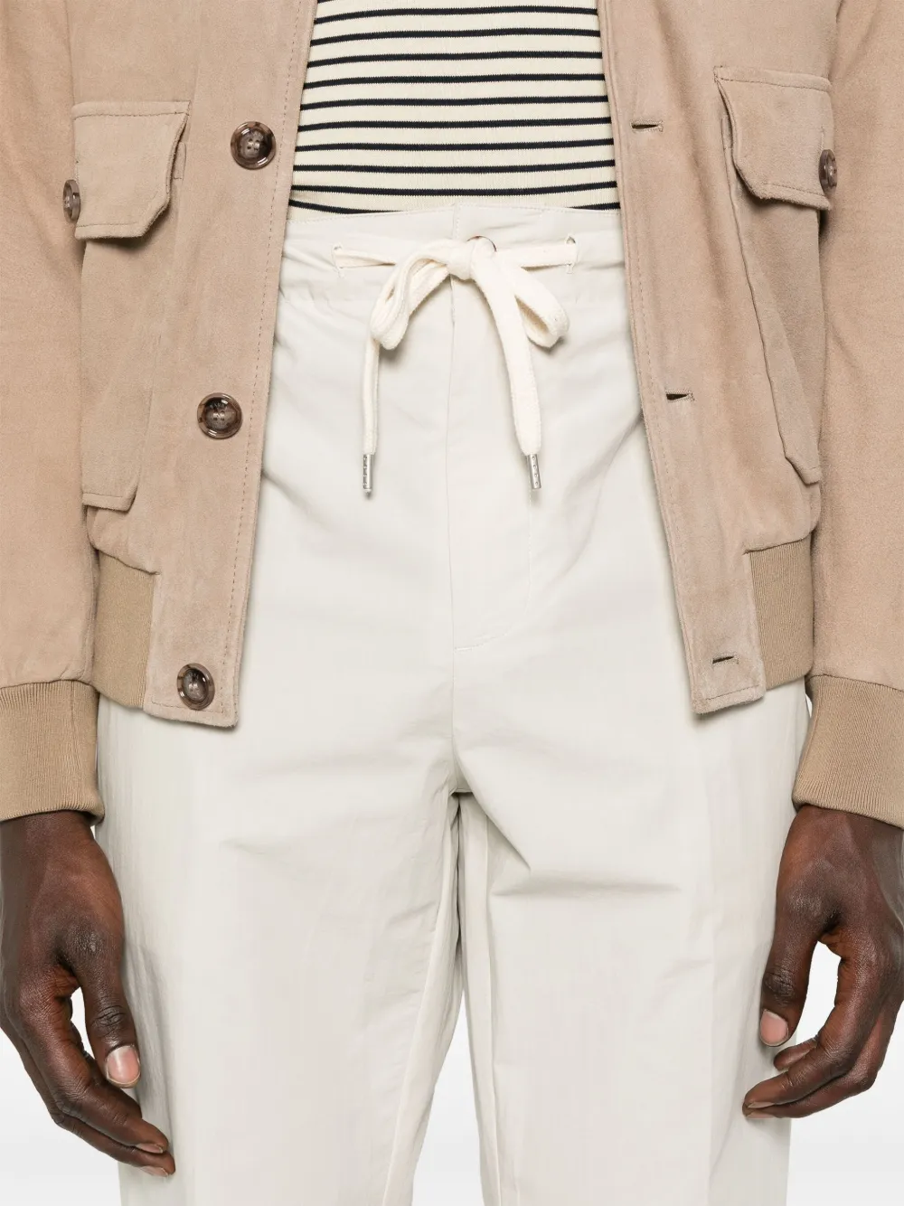 Tintoria Mattei Katoenen broek Beige