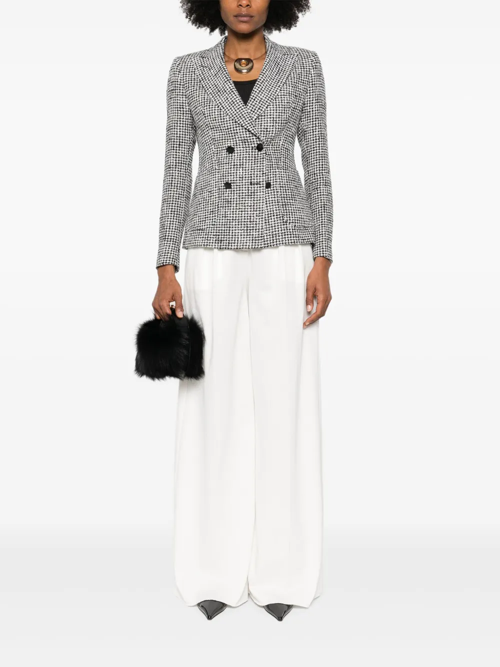 Tagliatore Blazer met dubbele rij knopen Zwart