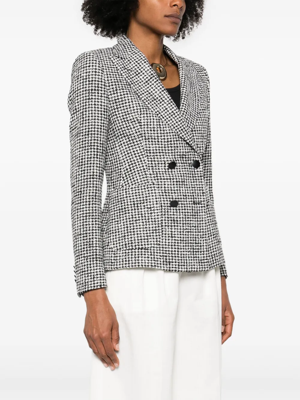 Tagliatore Blazer met dubbele rij knopen Zwart