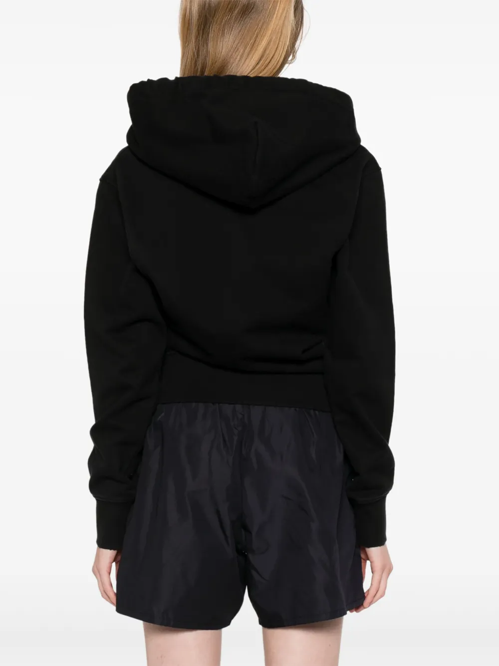 Vaquera Hoodie met gedraaid design Zwart