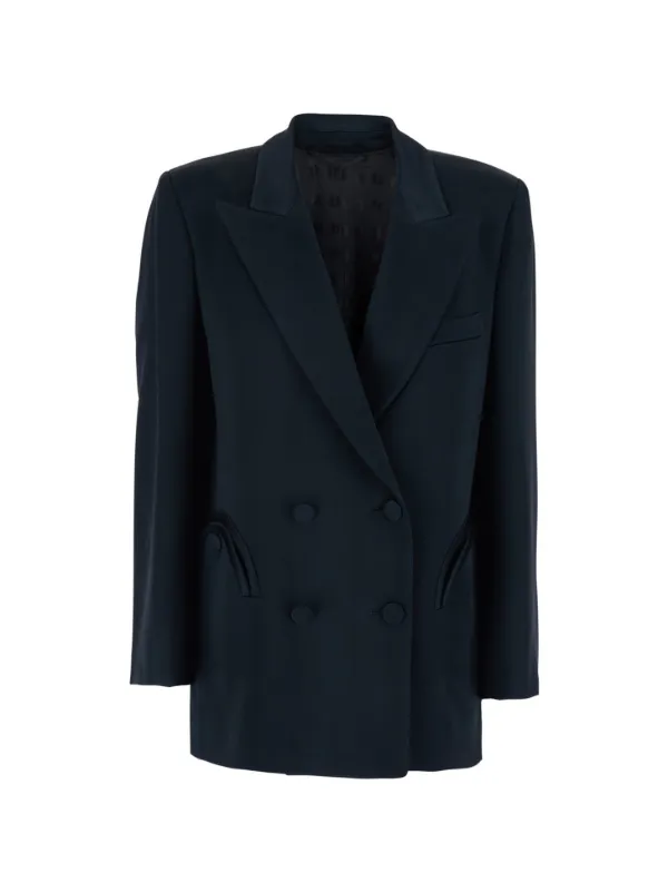 BLAZÉ Milano Virgin Wool Blazer in Blue
