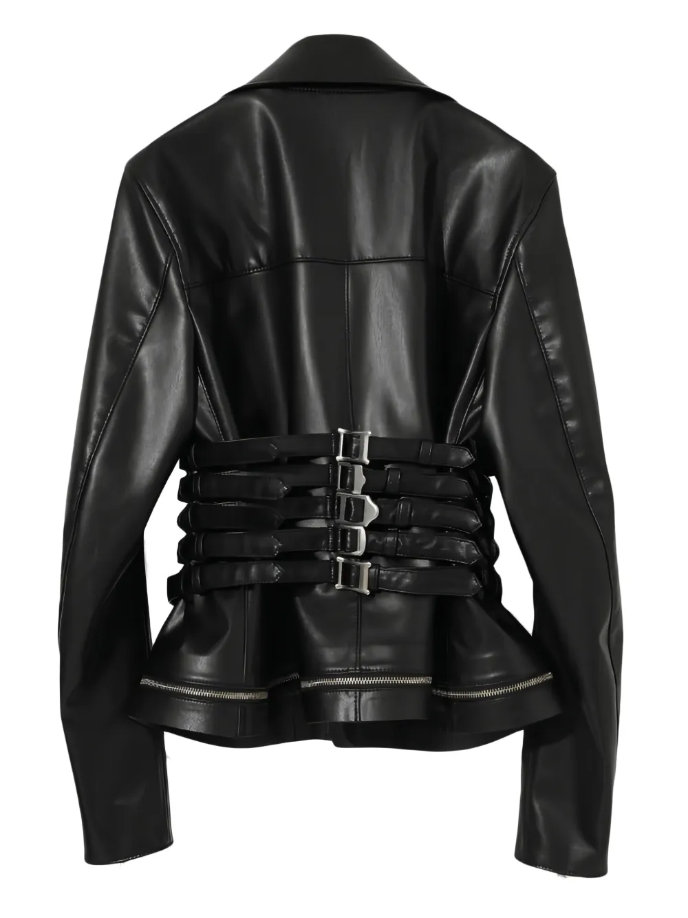 Undercover Bikerjack met gespdetail Zwart