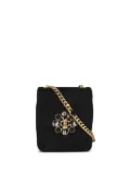 CHANEL Pre-Owned mini Camellia-appliqué shoulder bag - Black