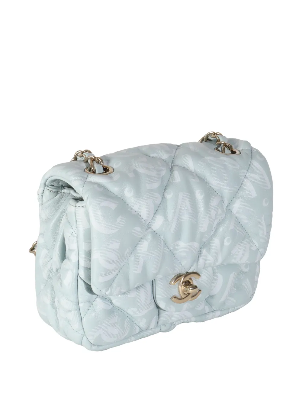 Pre-owned Chanel Mini Flap Cross Body Bag In Blue
