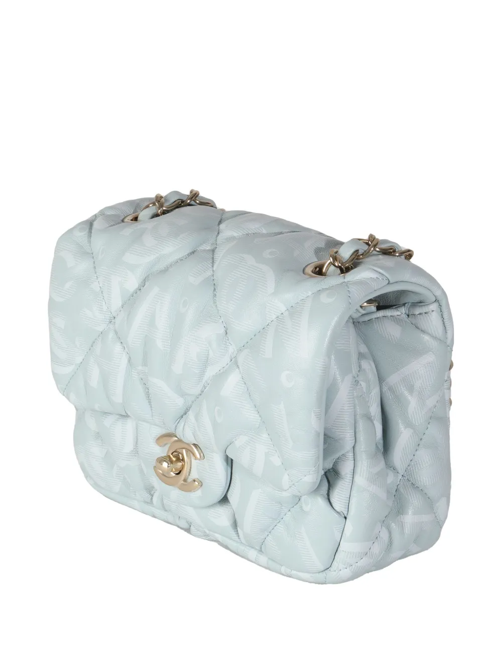 Pre-owned Chanel Mini Flap Cross Body Bag In Blue