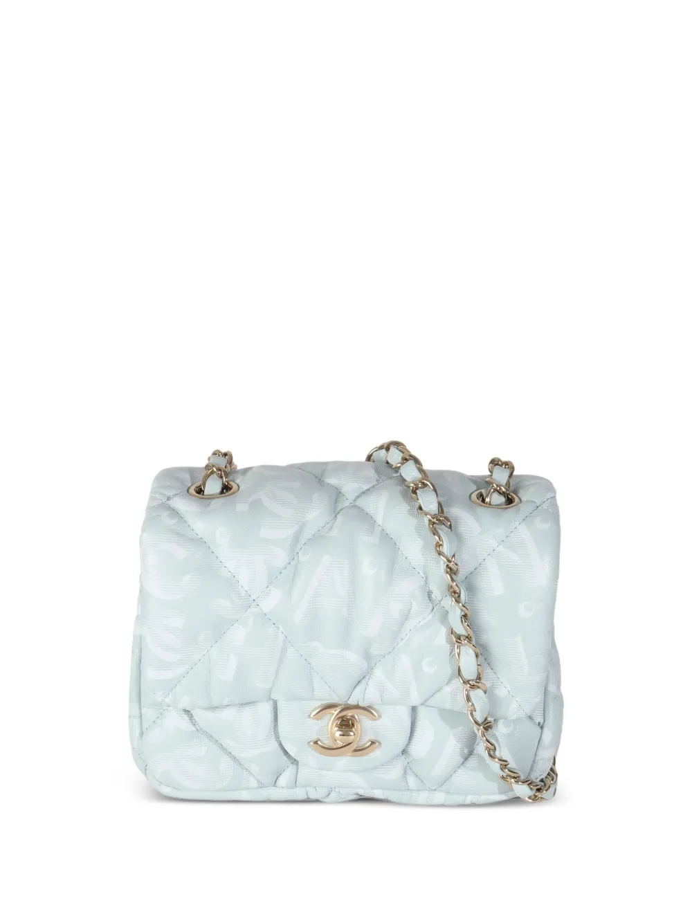 CHANEL Pre-Owned Flap ショルダーバッグ ミニ - ブルー CHANEL Pre-Owned Flap ショルダーバッグ ミニ - ブルー