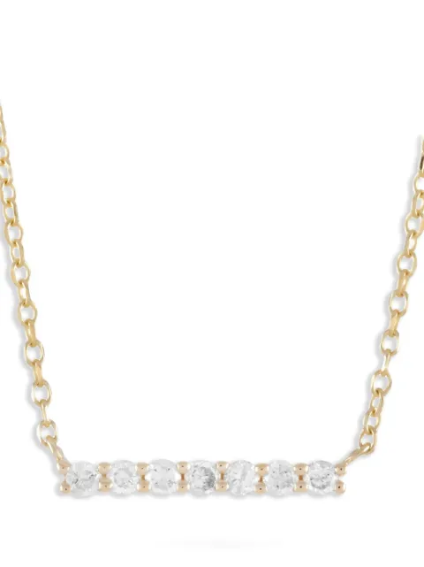 LB Exclusive 14K yellow gold Bar diamond necklace