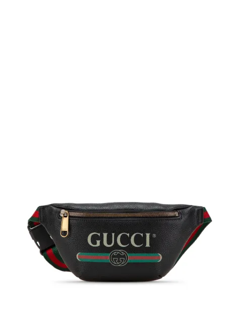 Gucci Pre-Owned 2000-2015 Leather Logo belt bag