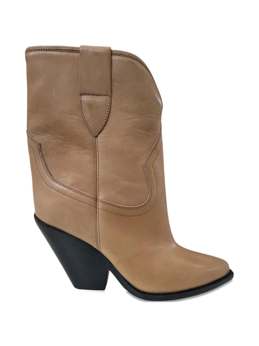 Isabel Marant 90mm Leather Boots In Neutral