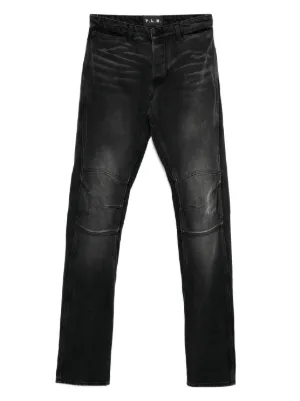 Purple Brand Distressed Splatter Denim | Black | FARFETCH
