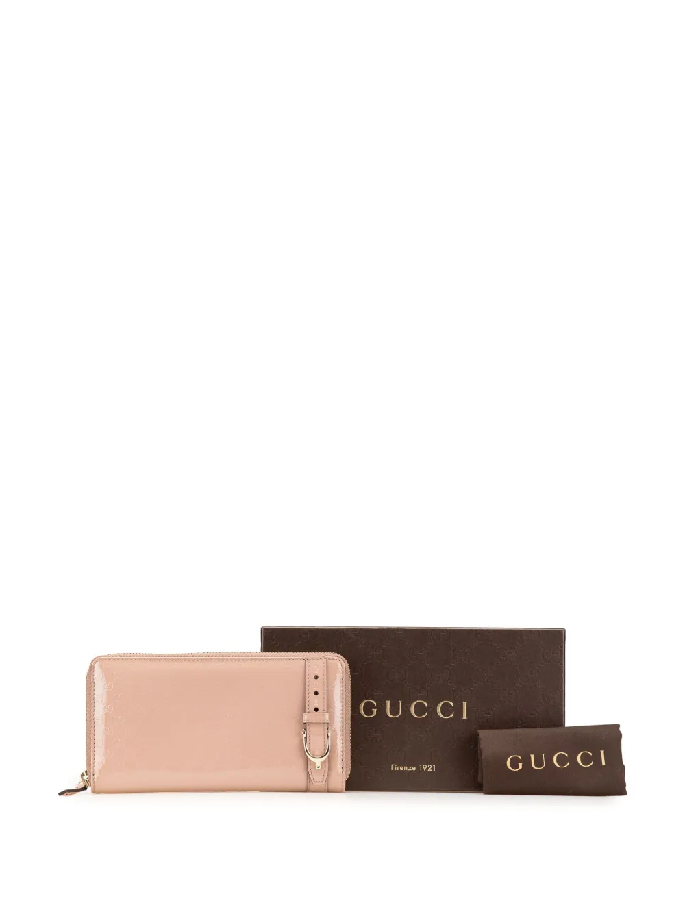 Gucci Pre-Owned Portafoglio Microguccissima Nice in pelle verniciata con zip 2000-2015 | Image 7