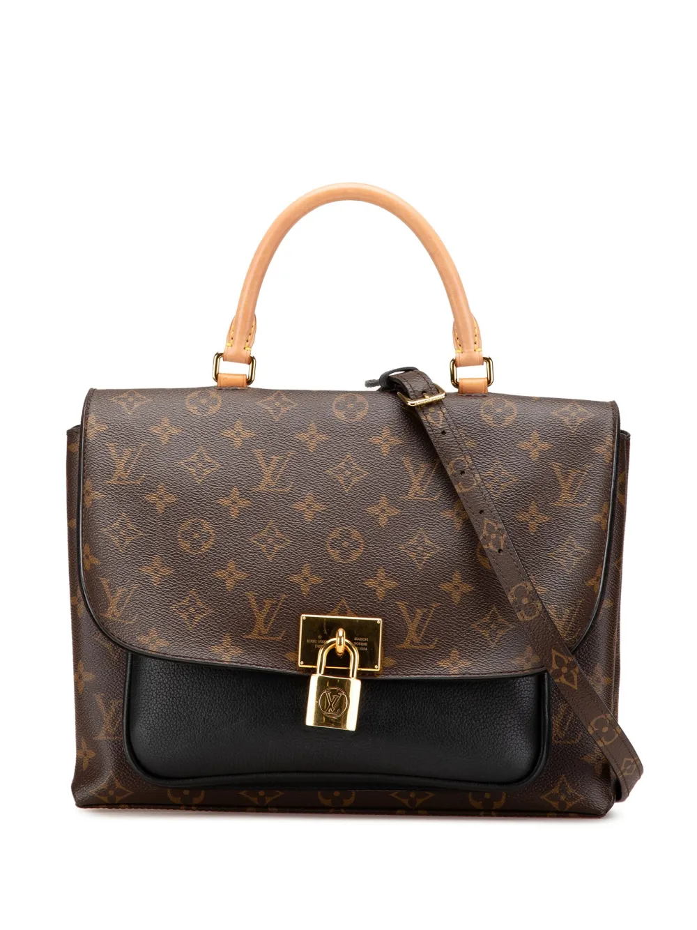 Louis Vuitton Pre-Owned 2019 モノグラム Marignan サッチェルバッグ - ブラック Louis Vuitton Pre-Owned 2019 モノグラム Marignan サッチェルバッグ - ブラック