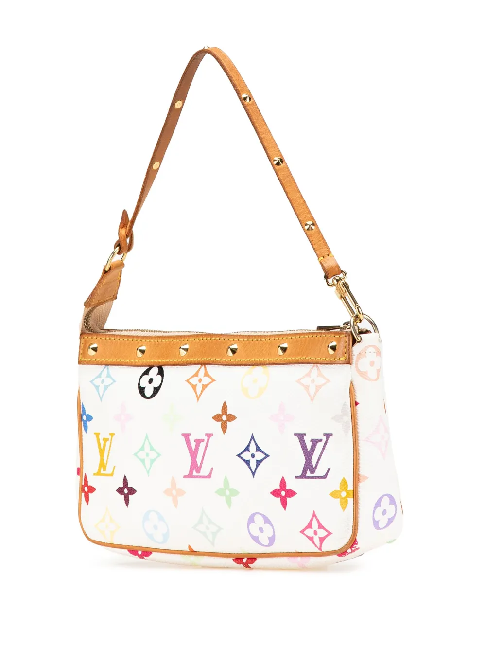 Pre-owned Louis Vuitton 2003 Monogram Multicolore Pochette Accessoires Shoulder Bag In Multicolour
