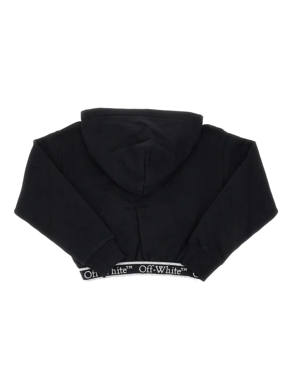 Off-White Kids Hoodie met logoprint Zwart
