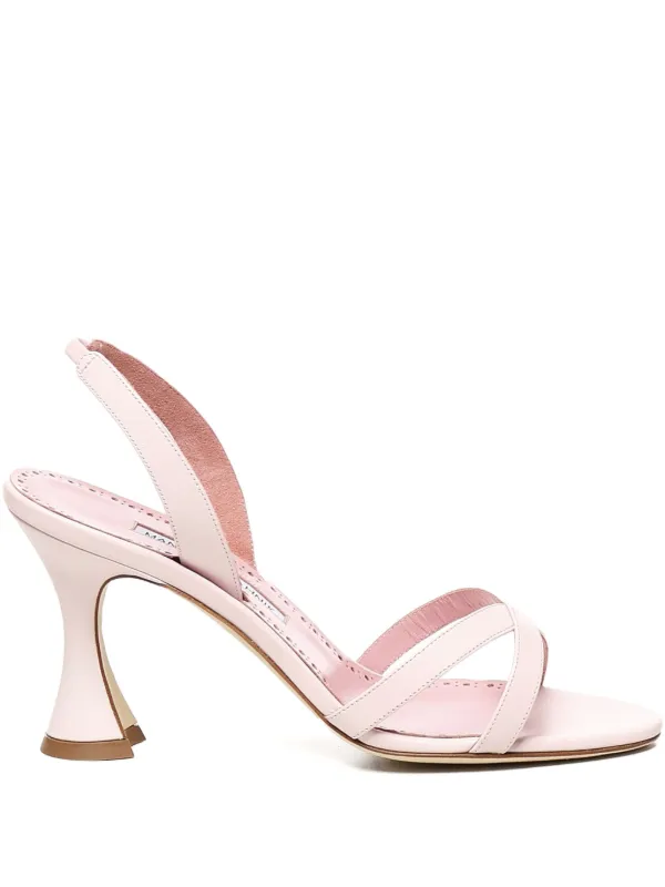 MANOLO BLAHNIK スリングバックサンダル 36 Manolo Blahnik クロスストラップ スリングバックサンダル