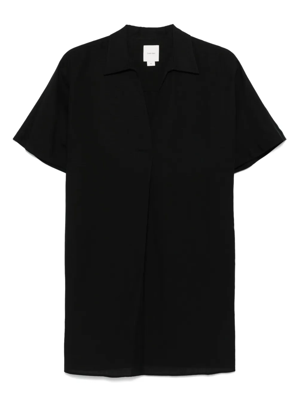 Calvin Klein Mini-jurk met logoplakkaat Zwart