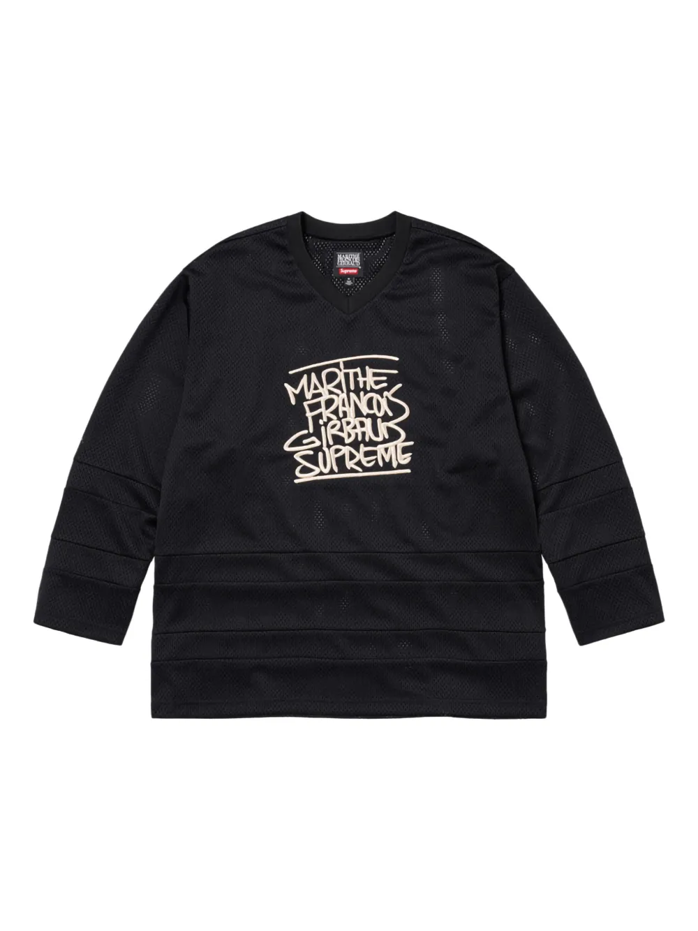Supreme X Marithé + François Girbaud Embroidered-logo Jersey In Black