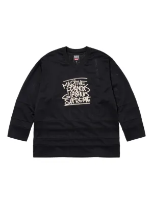 Supreme キルティング ジップ パーカー | ブラック | FARFETCH JP