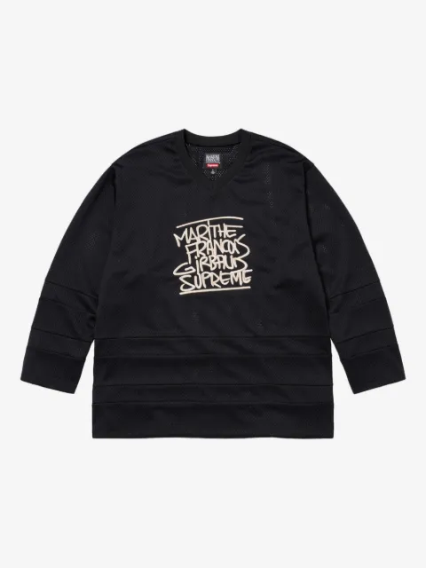 Supreme x Marithé + François Girbaud embroidered-logo jersey