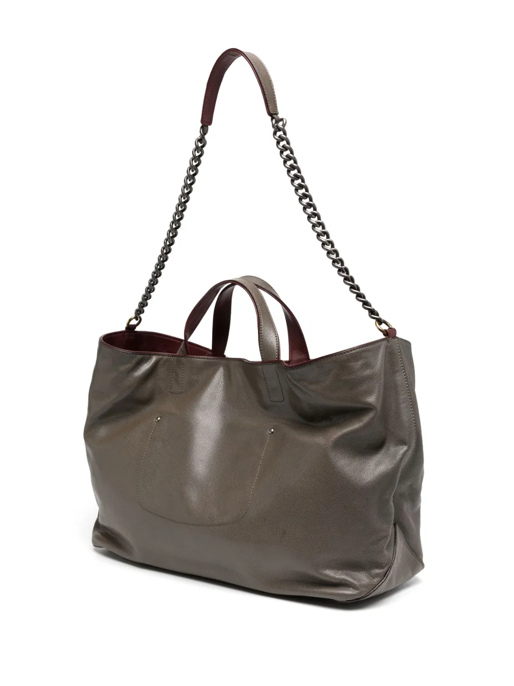Pre-owned Chanel Taupe Grey Reissue Tote Bag In Neutrals