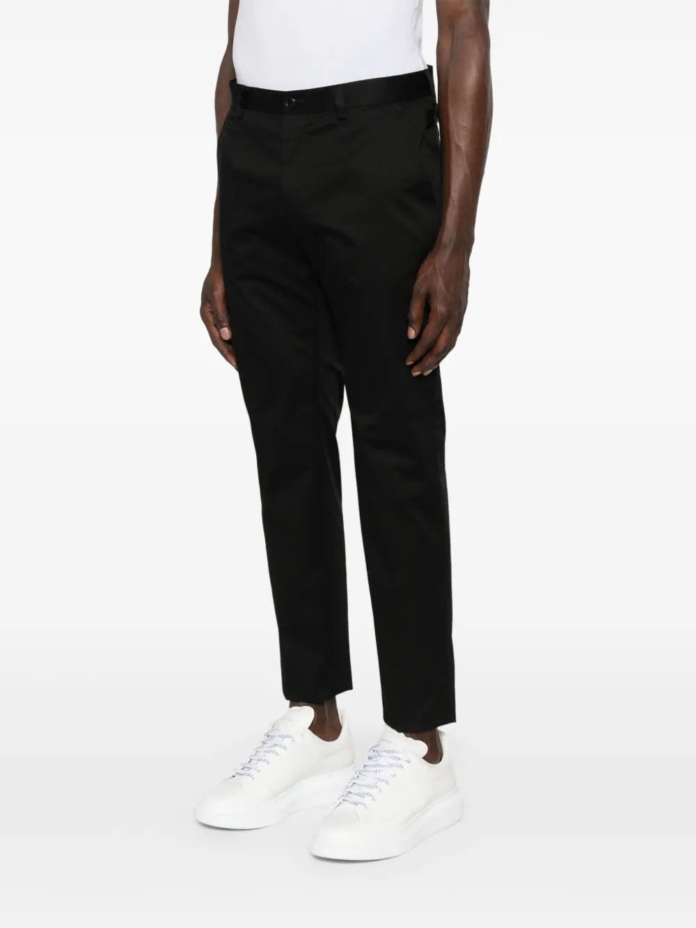 Dolce & Gabbana Broek met geborduurd logo Zwart