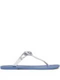 Kurt Geiger London Maddison metallic-detail thong sandals - Blue