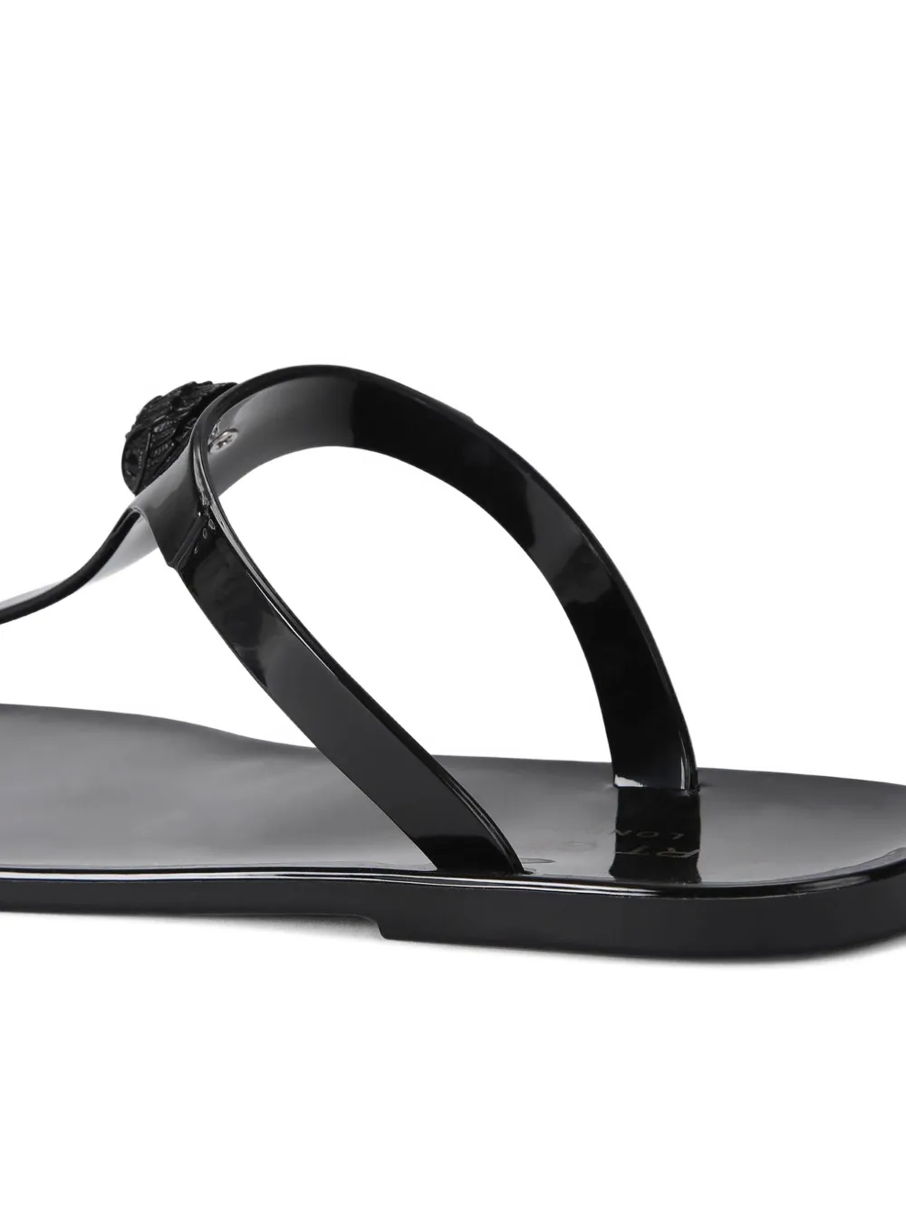 Kurt Geiger London Maddison teenslippers met plakkaat Zwart
