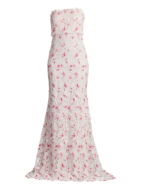 Tadashi Shoji vestido con encaje floral