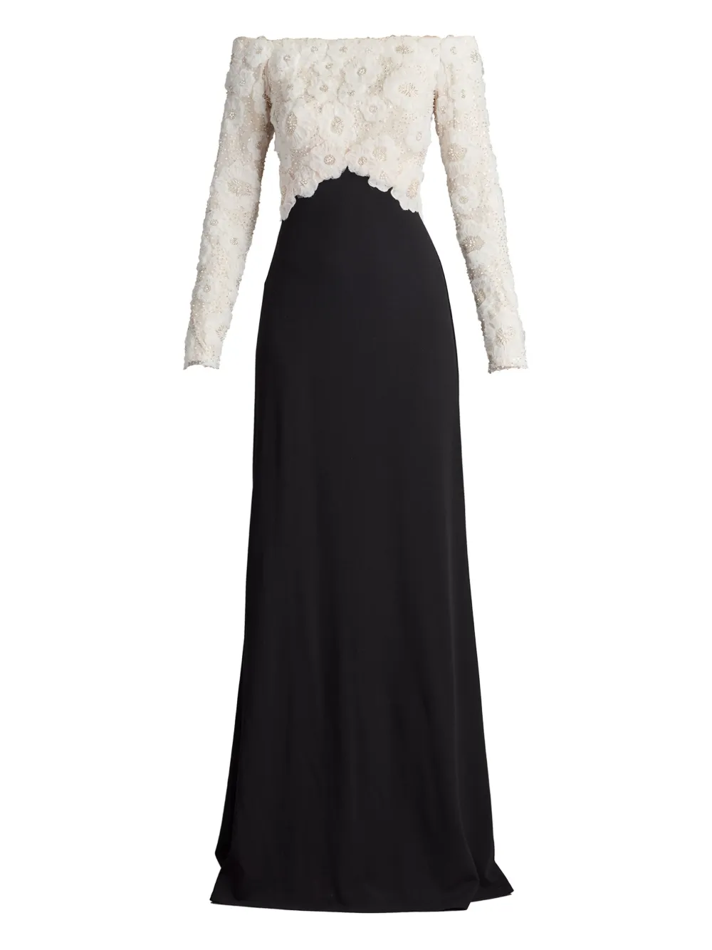 Tadashi Shoji vestido largo con encaje | blanco | Image 1