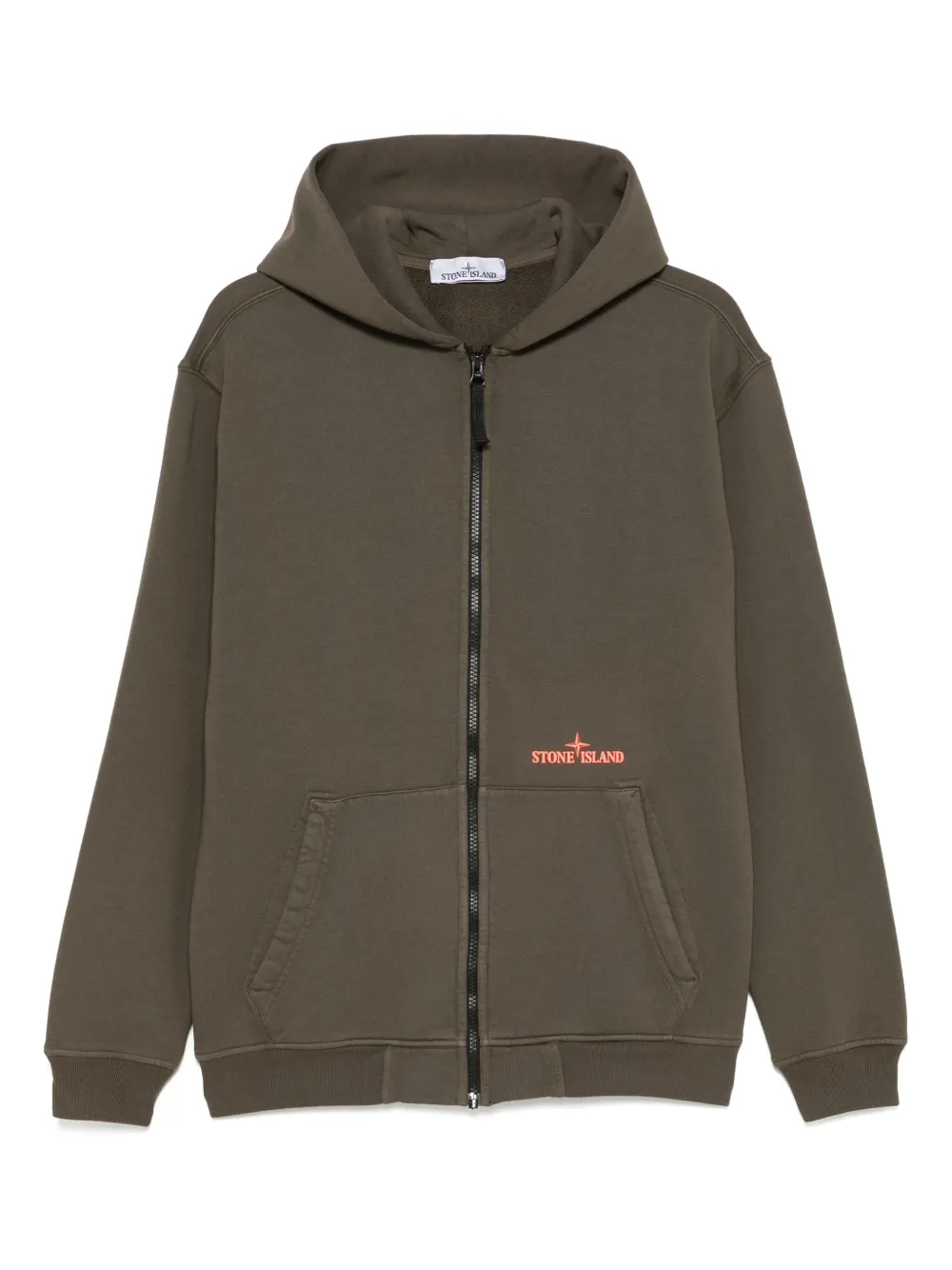 Stone Island Fleece hoodie Groen