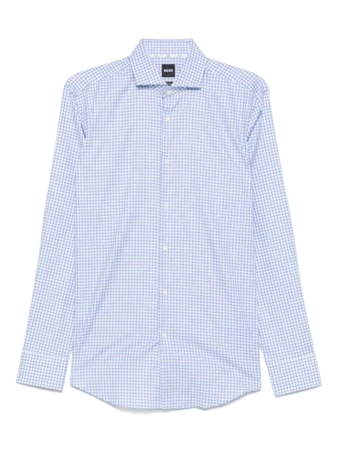 BOSS camisa con cuadros estampados