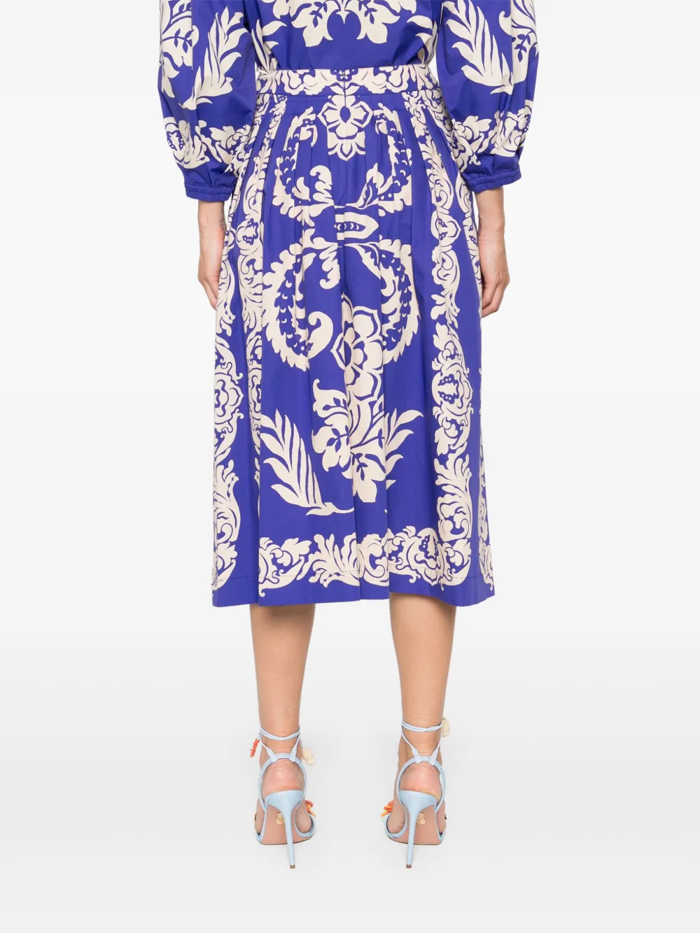 ETRO Midi-rok met print Blauw