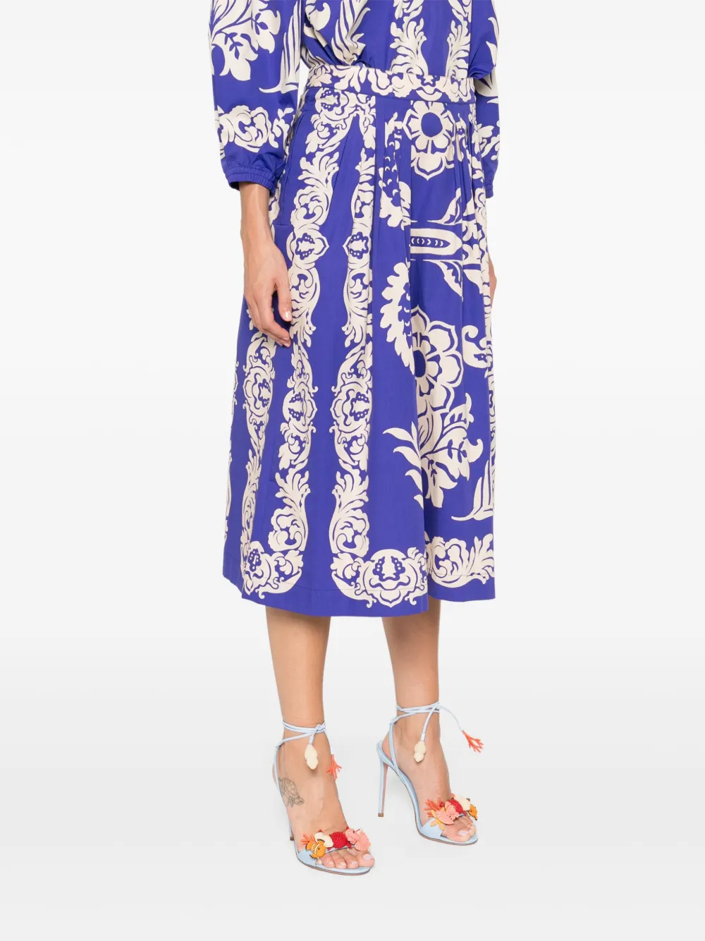 ETRO Midi-rok met print Blauw