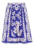 ETRO printed midi skirt - Blue
