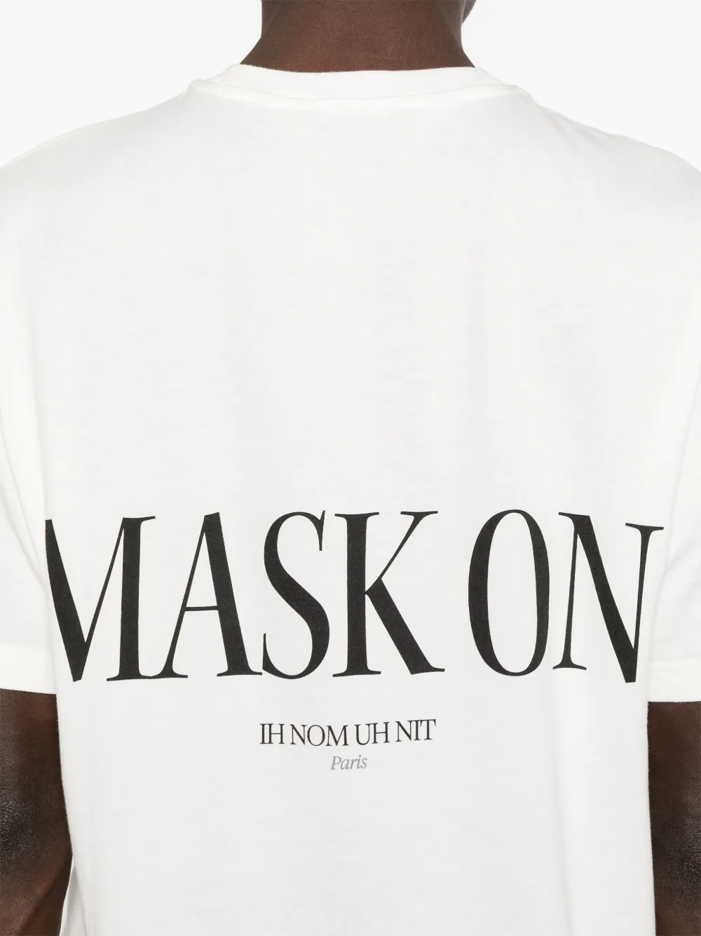Ih Nom Uh Nit Marble Mask T-shirt Wit
