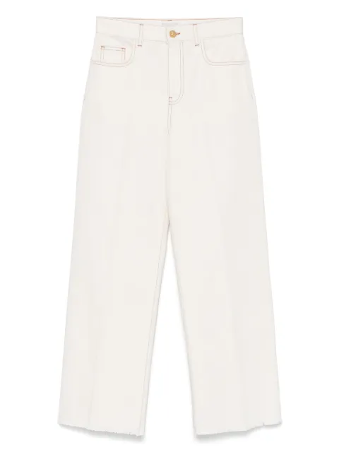 Giambattista Valli frayed-edges jeans