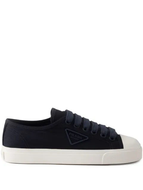Prada canvas lace-up sneakers