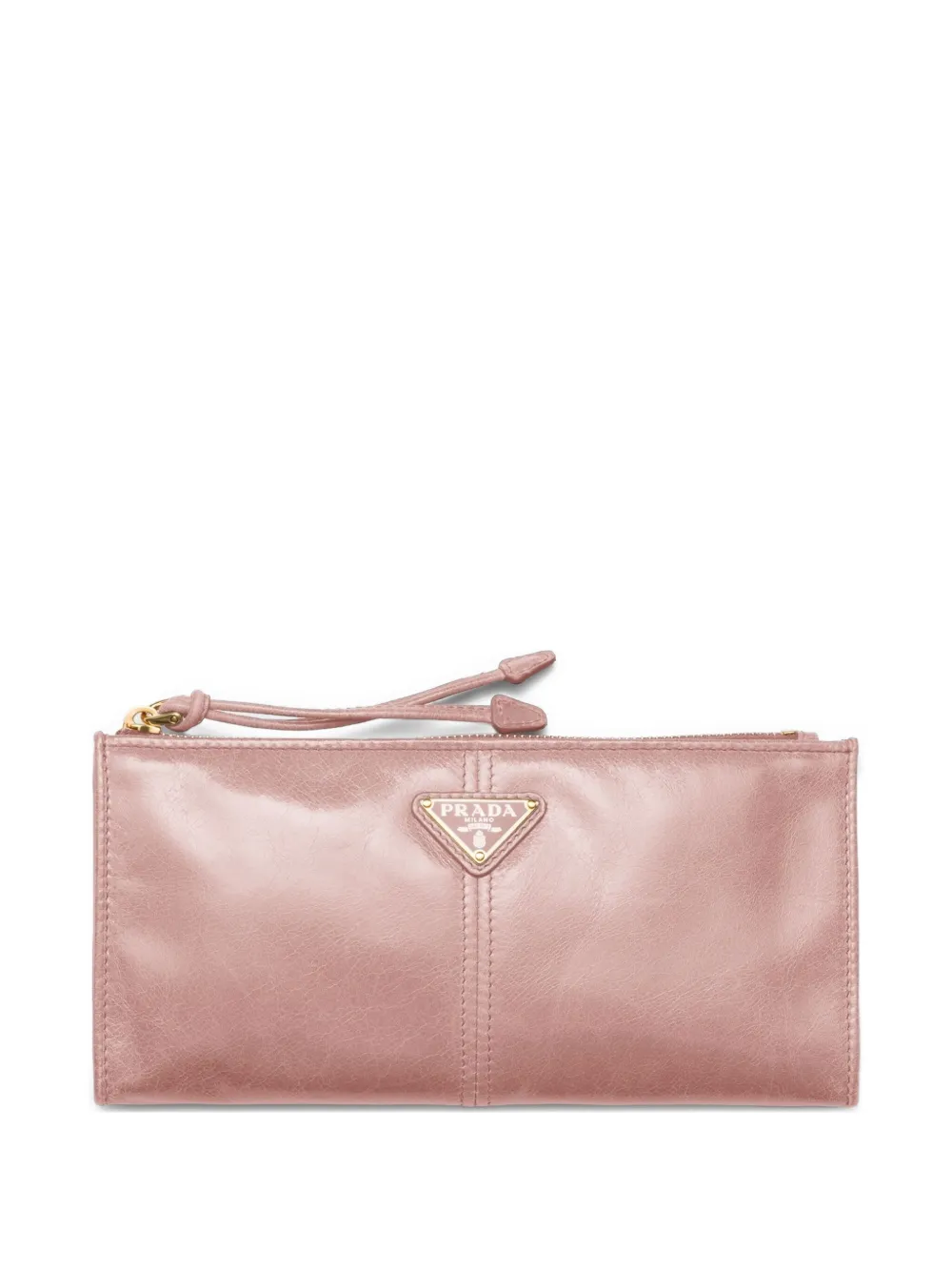 Prada Leren portemonnee Roze