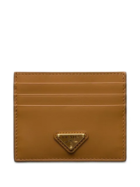 Prada tarjetero con logo triangular