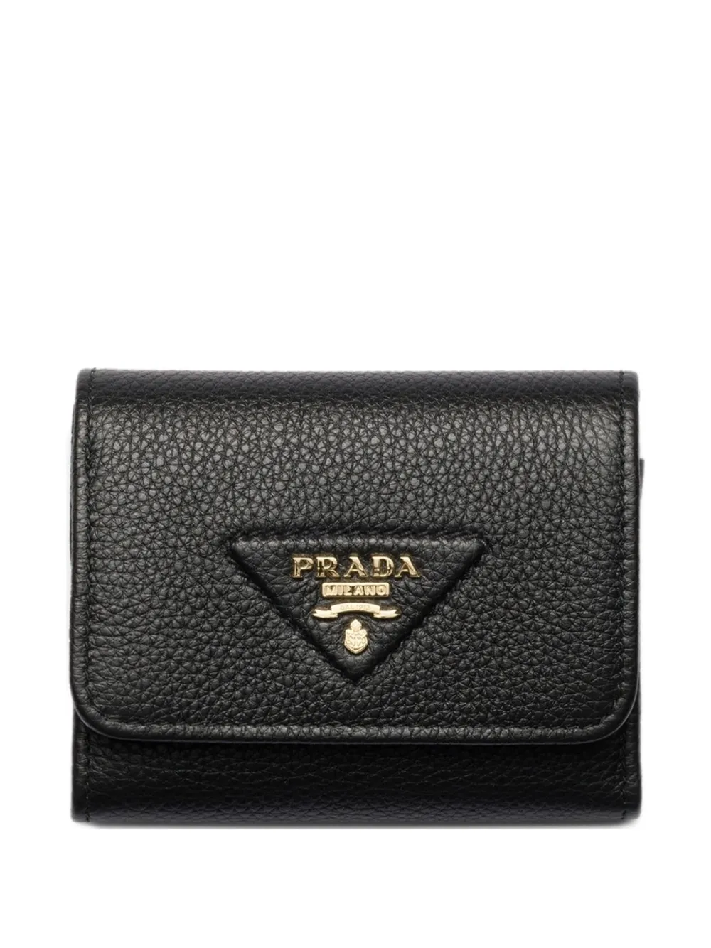 Prada small logo-embellished wallet Zwart