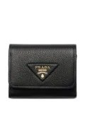 Prada small logo-embellished wallet - Black